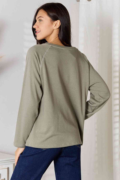 Culture Code V-Neck Long Sleeve T-Shirt us.meeeshop - 