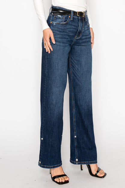noelle inseam transform Noelle Inseam Transform High Rise Relaxed Straight Leg Jeans view 14 (bottom) - shop at us.meeeshop