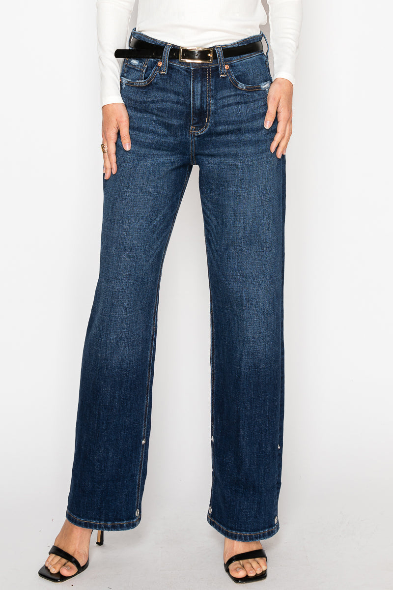 noelle inseam transform Noelle Inseam Transform High Rise Relaxed Straight Leg Jeans view 16 (bottom) - shop at us.meeeshop