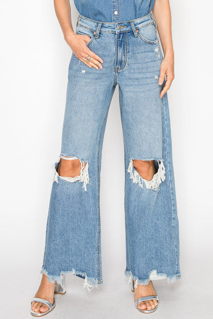 vivienne high rise Vivienne High Rise Relaxed Flare Jeans view 16 (bottom) - shop at us.meeeshop