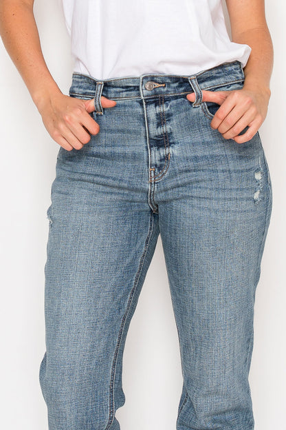 mid rise modern Mid Rise Modern Boyfriend Jeans view 16 (bottom) - shop at us.meeeshop