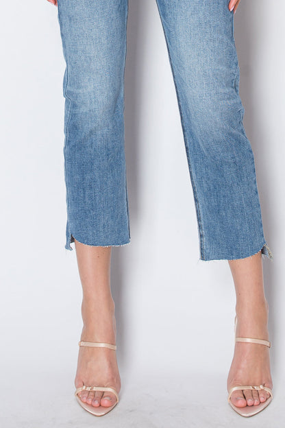 cecilia tummy control Cecilia Tummy Control High Rise Slim Straight Jeans view 13 (bottom) - shop at us.meeeshop