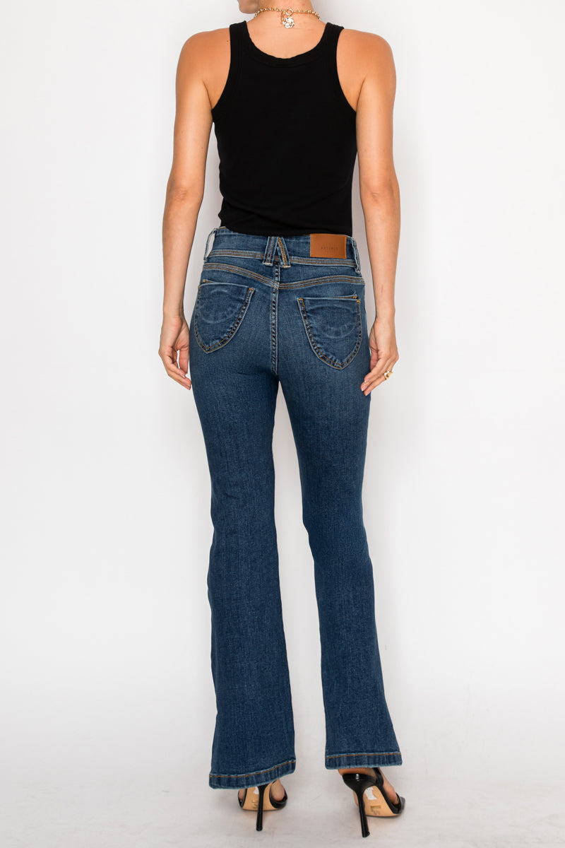 simone tummy control Simone Tummy Control High Rise Bootcut Jeans view 15 (bottom) - shop at us.meeeshop