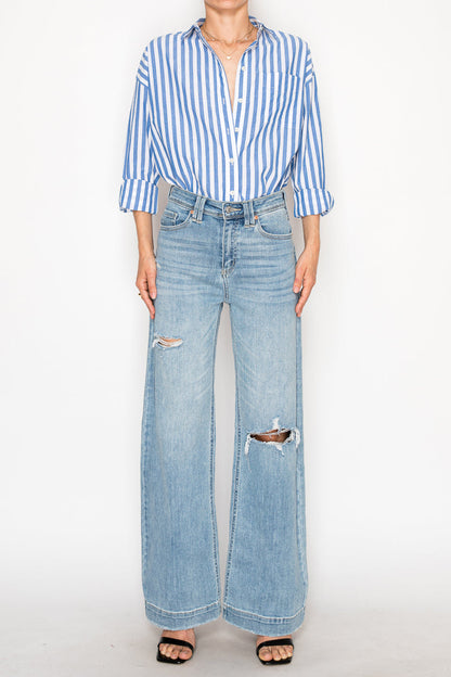 isabella corset ultra Isabella Corset Ultra High Rise Modern Wide Jeans view 16 (bottom) - shop at us.meeeshop