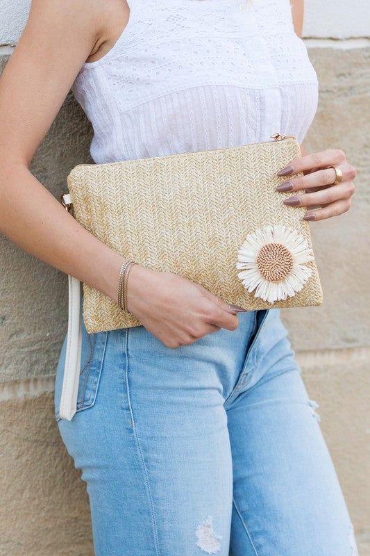 Daisy Wristlet Clutch us.meeeshop - Handbags