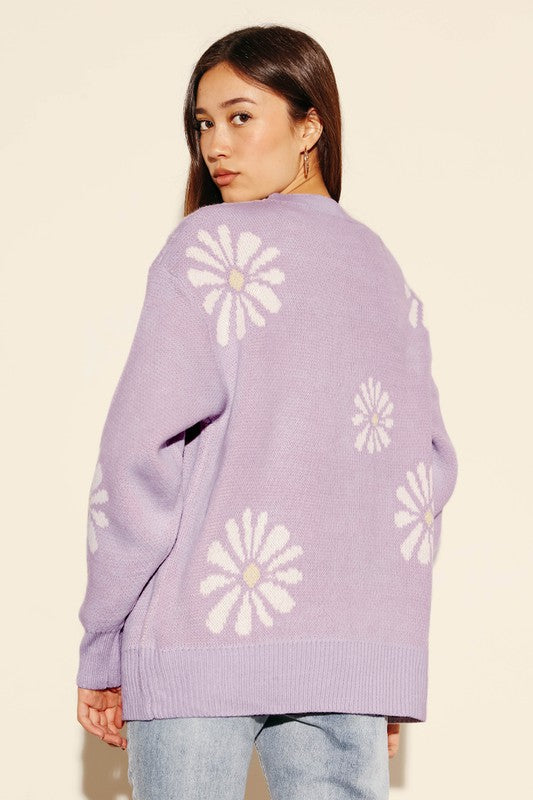 Daisy flower sweater us.meeeshop - 