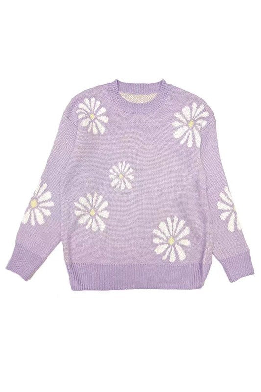 Daisy flower sweater us.meeeshop - 