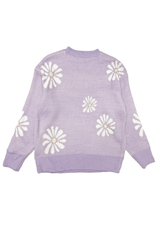 Daisy flower sweater us.meeeshop - 