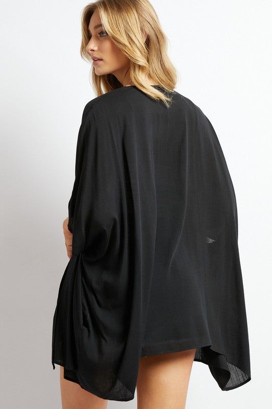 Davi & Dani | Favorite Solid Kimono Cardigan us.meeeshop - 