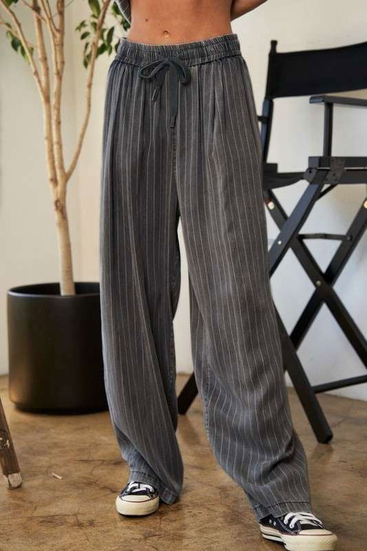 Davi & Dani Stripe Button Down Shirt and Long Pants Set us.meeeshop - 