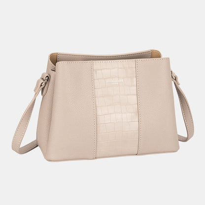 David Jones PU Leather Crossbody Bag us.meeeshop - 