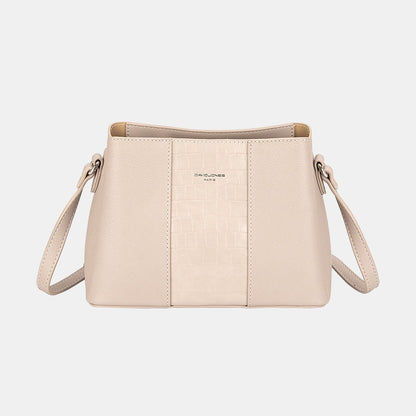 David Jones PU Leather Crossbody Bag us.meeeshop - Handbags