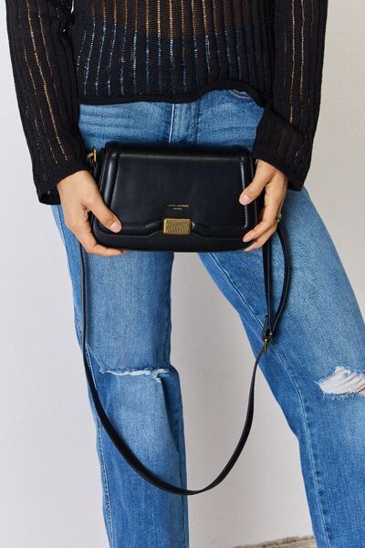 David Jones PU Leather Crossbody Bag us.meeeshop - Handbags