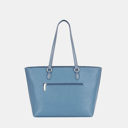 David Jones PU Leather Tote Bag us.meeeshop - 