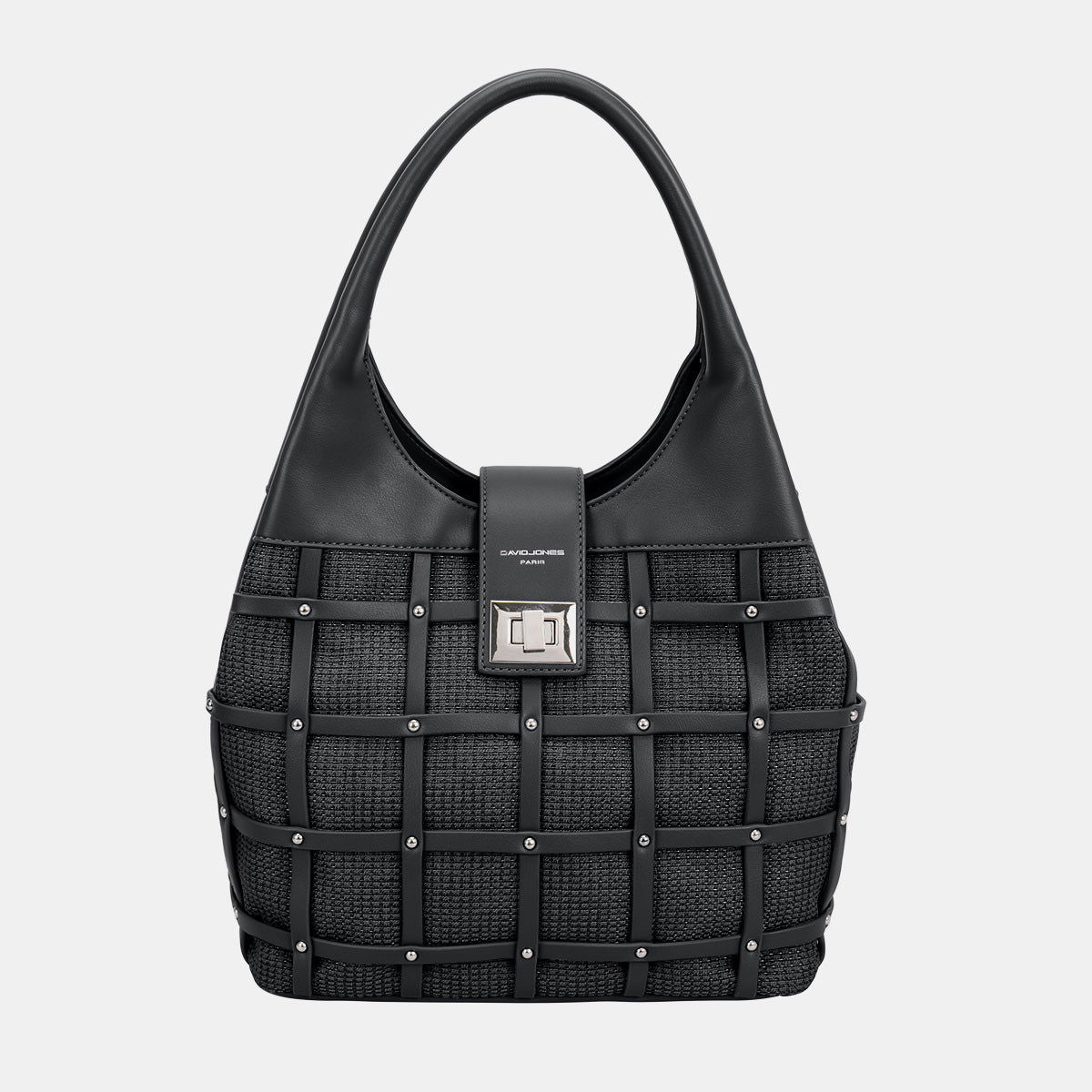 David Jones Rivet Decor Handbag us.meeeshop - 