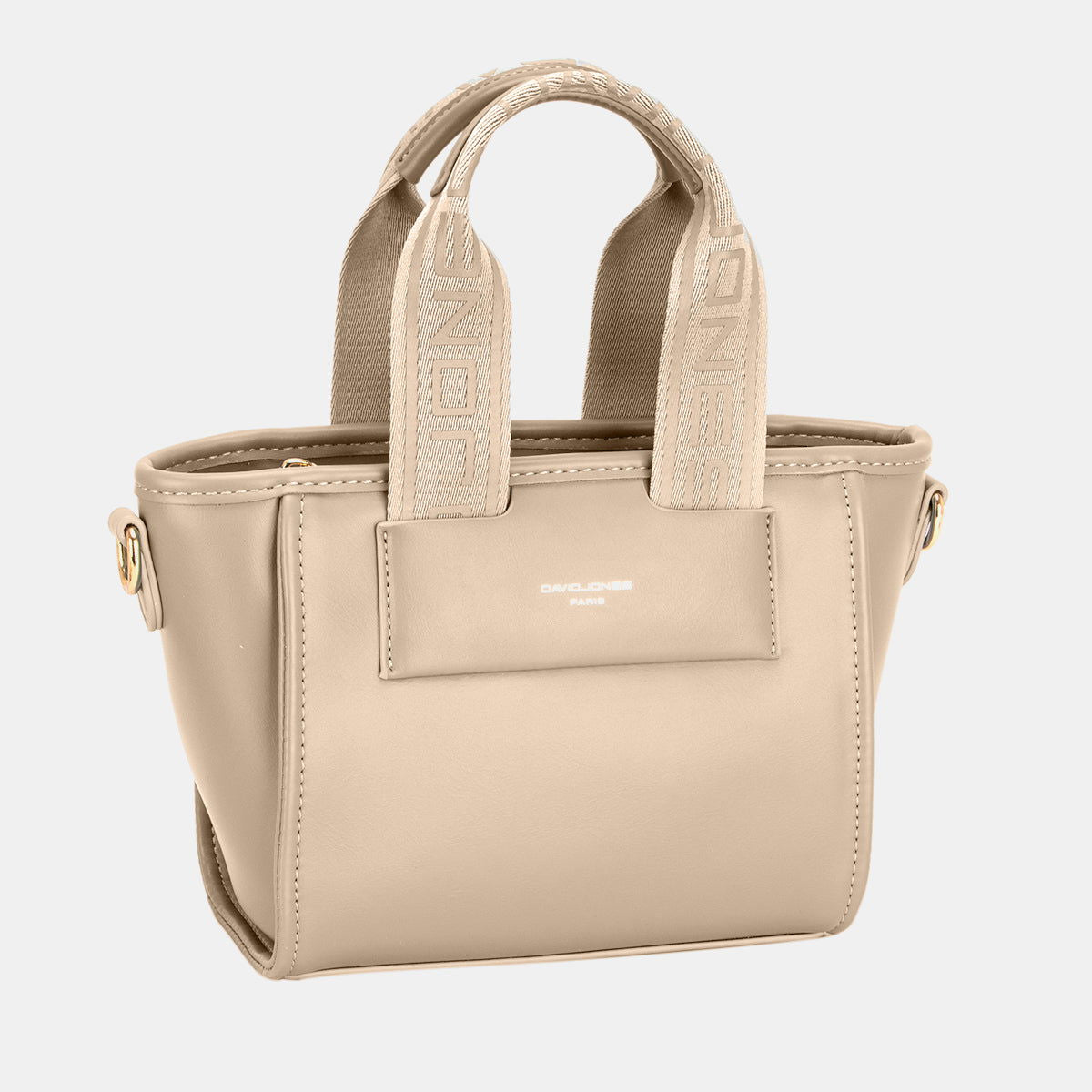 David Jones Small Handbag with Embossed Pattern Handles us.meeeshop - 