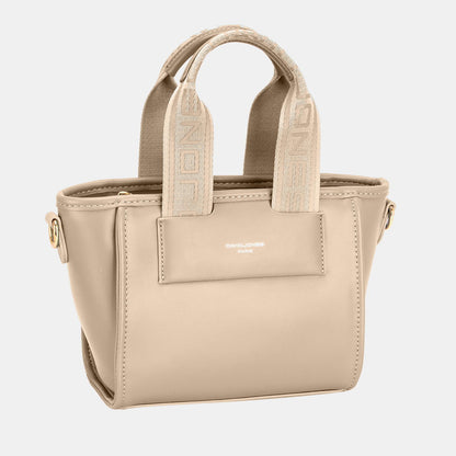 David Jones Small Handbag with Embossed Pattern Handles us.meeeshop - 