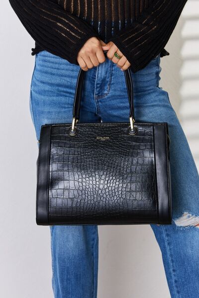 David Jones Texture PU Leather Handbag us.meeeshop - Handbags