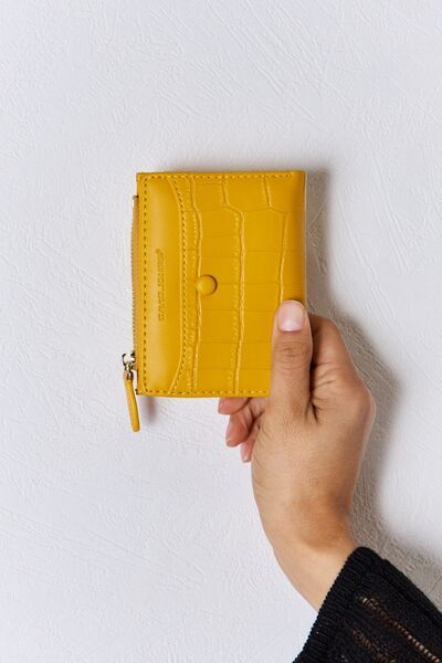 David Jones Texture PU Leather Mini Wallet us.meeeshop - Wallets & Cases