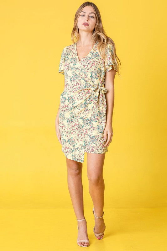 Ditsy Floral Wrap Dress us.meeeshop - 