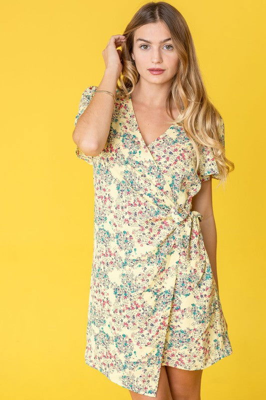 Ditsy Floral Wrap Dress us.meeeshop - 