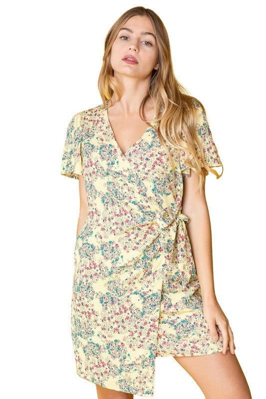 Ditsy Floral Wrap Dress us.meeeshop - 