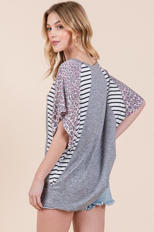 Dolman Sleeve Light Sweater Knit Top us.meeeshop - 