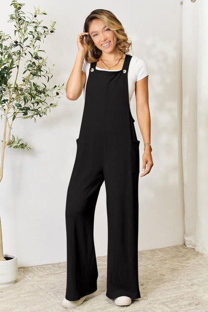 Double Take Full Size Wide Strap Overall with Pockets us.meeeshop - 