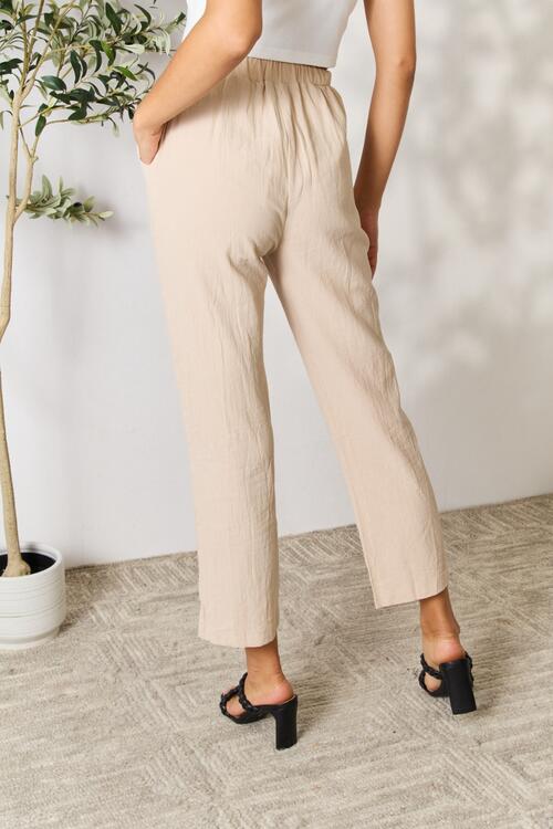 Double Take Pull-On Pants with Pockets | us.meeeshop