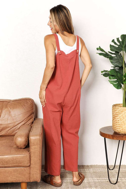 Double Take Wide Leg Overalls with Front Pockets us.meeeshop - 