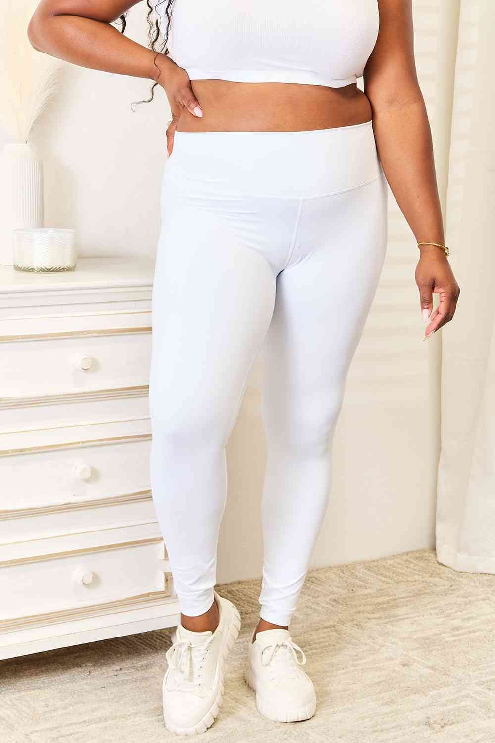 Double Take Wide Waistband Sports Leggings us.meeeshop - 