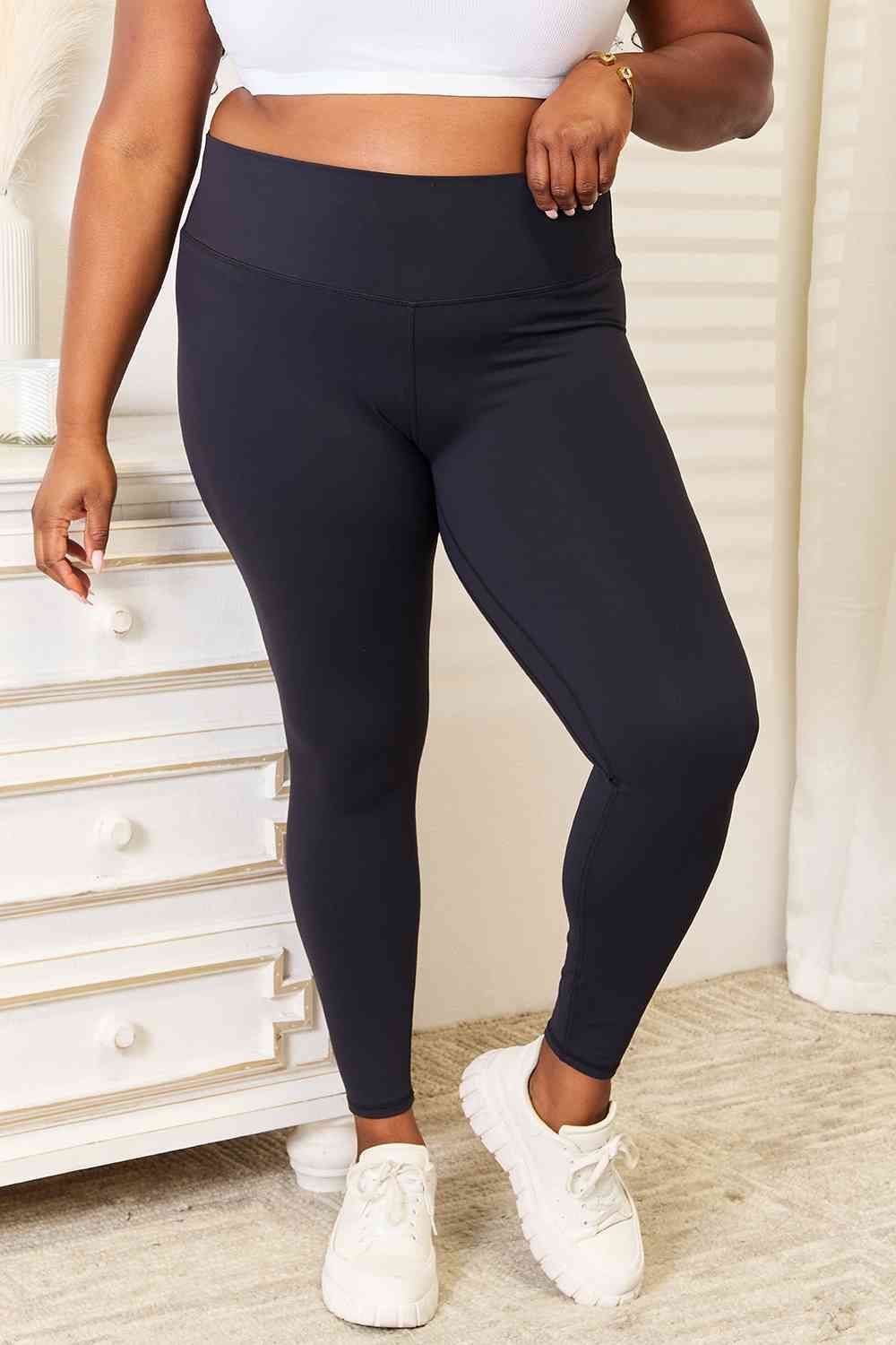 Double Take Wide Waistband Sports Leggings us.meeeshop - 