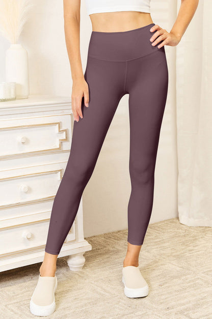 Double Take Wide Waistband Sports Leggings us.meeeshop - 