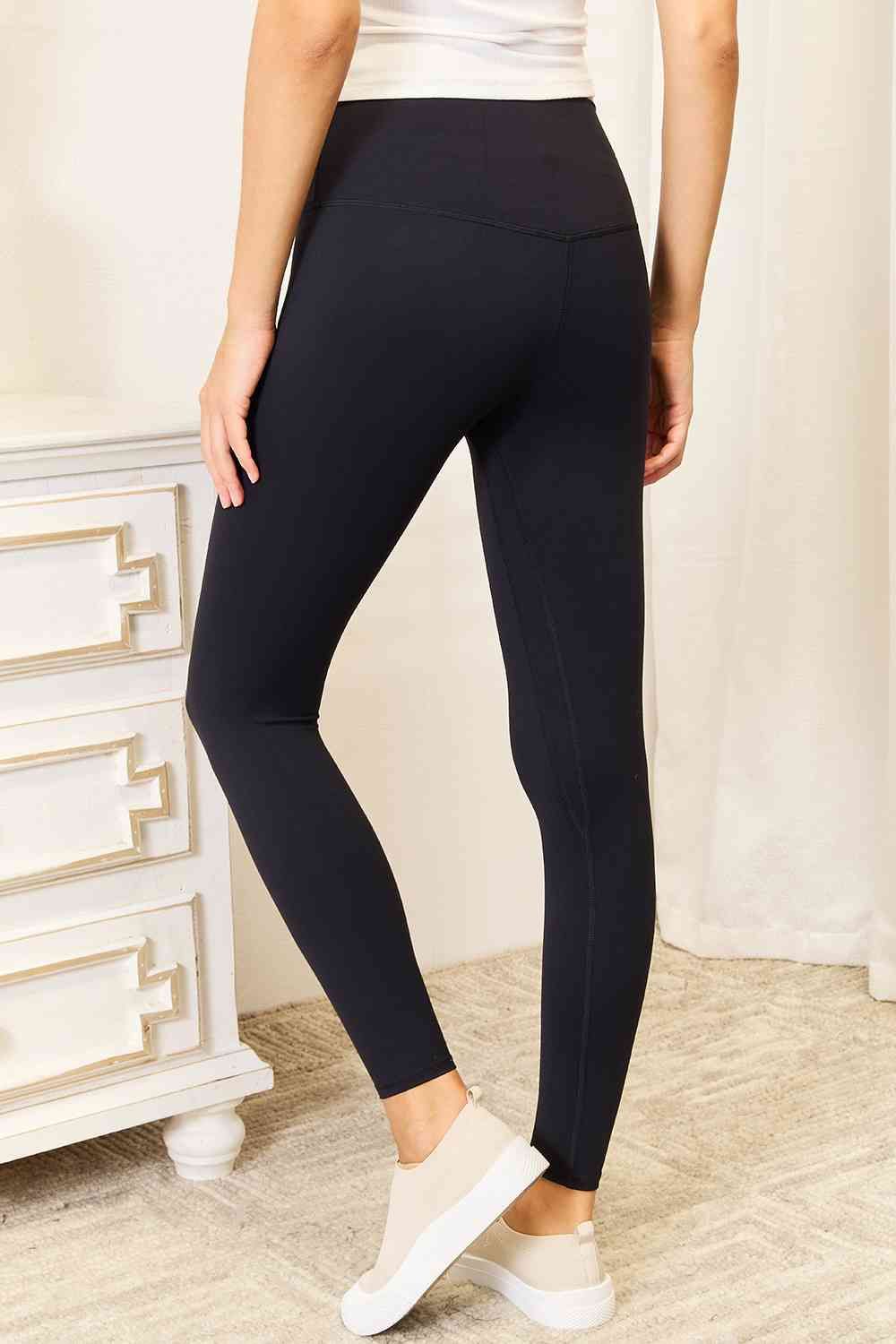 Double Take Wide Waistband Sports Leggings us.meeeshop - 