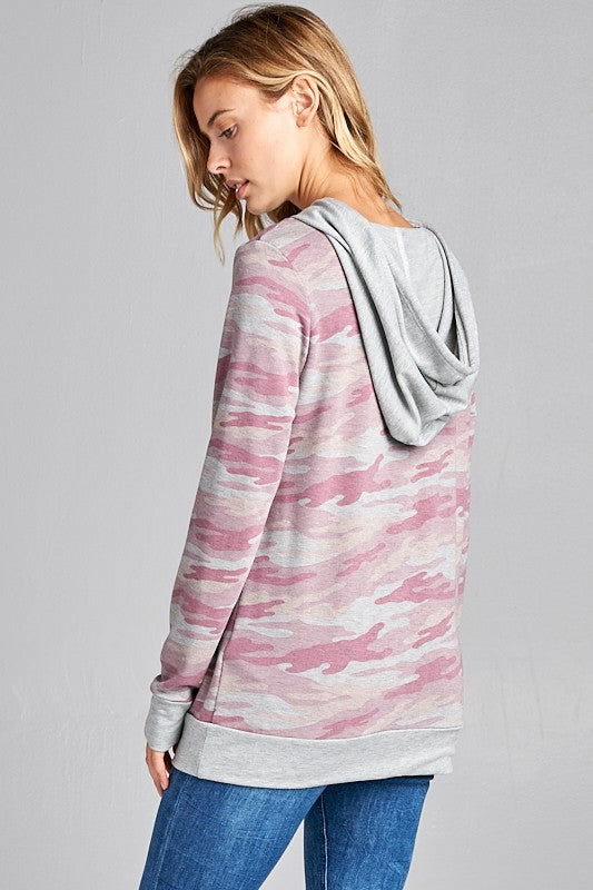 E Luna Camouflage Sweatshirt us.meeeshop - 