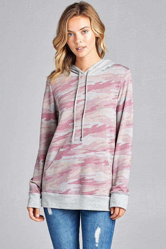 E Luna Camouflage Sweatshirt us.meeeshop - 