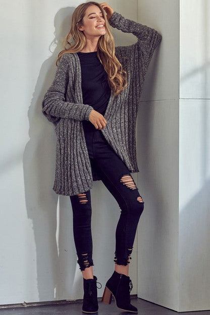 E Luna Chunky Sweater Knit Cardigan us.meeeshop - 