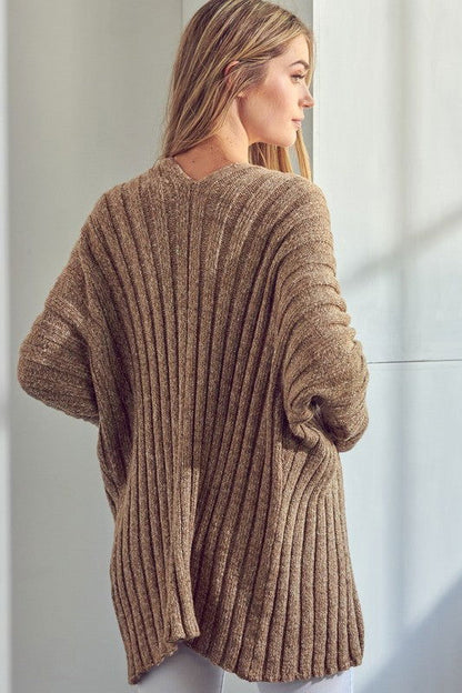 E Luna Chunky Sweater Knit Cardigan us.meeeshop - 