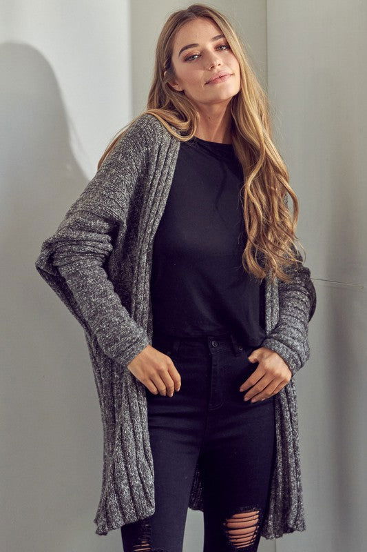 E Luna Chunky Sweater Knit Cardigan us.meeeshop - 