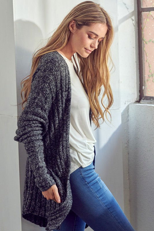 E Luna Chunky Sweater Knit Cardigan us.meeeshop - 