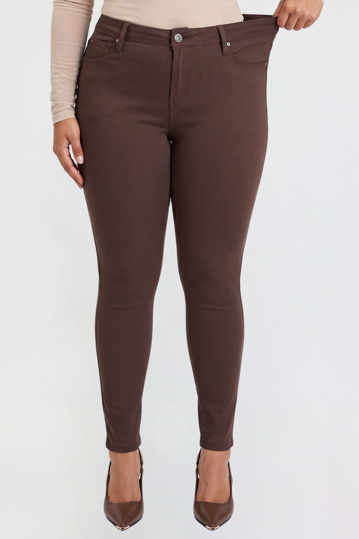 Ymi Women's plus Hyperstretch Skinny Pants