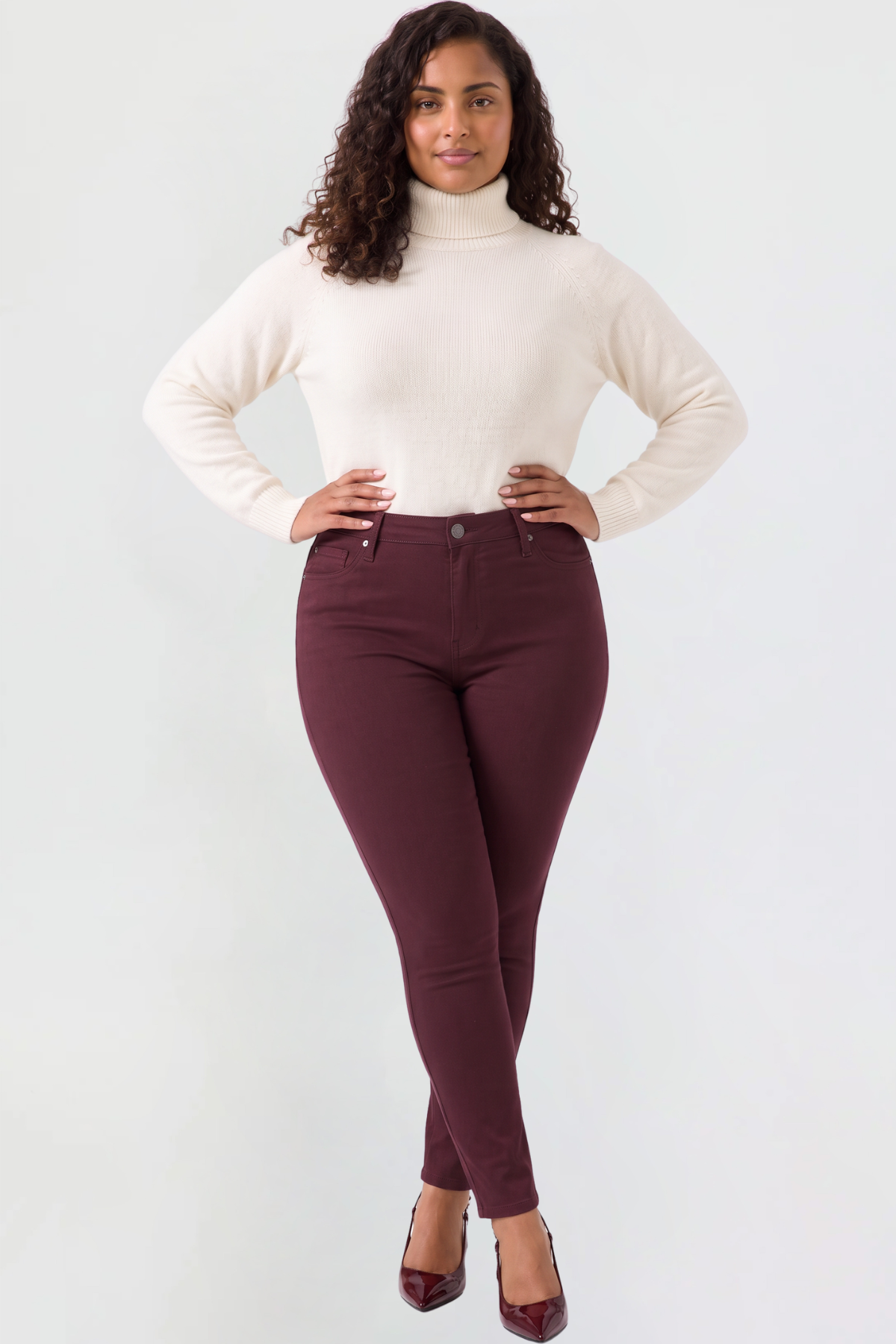 Ymi Women's plus Hyperstretch Skinny Pants