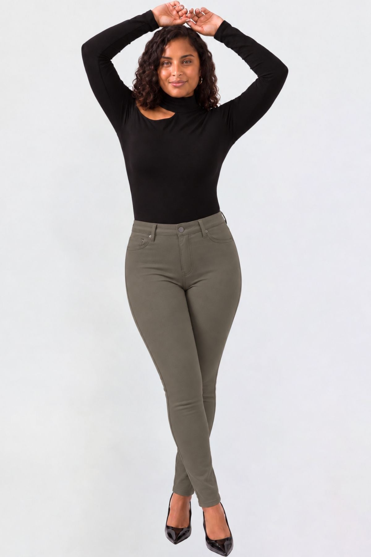 Ymi Women's plus Hyperstretch Skinny Pants