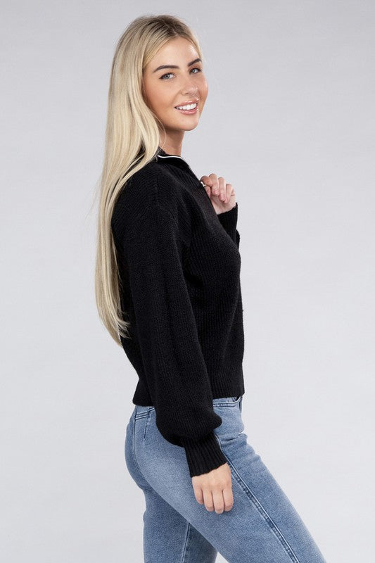 Easy-Wear Half-Zip Pullover | us.meeeshop