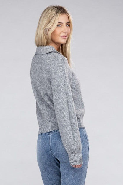 Women's Easy-Wear Half-Zip Pullover - us.meeeshop