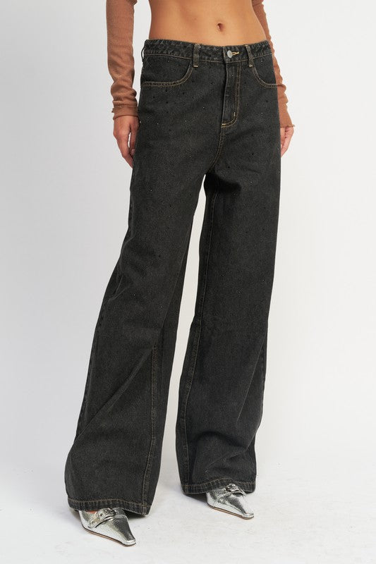 Emory Park Boyfrined Pants With Contrasted Stitching | us.meeeshop