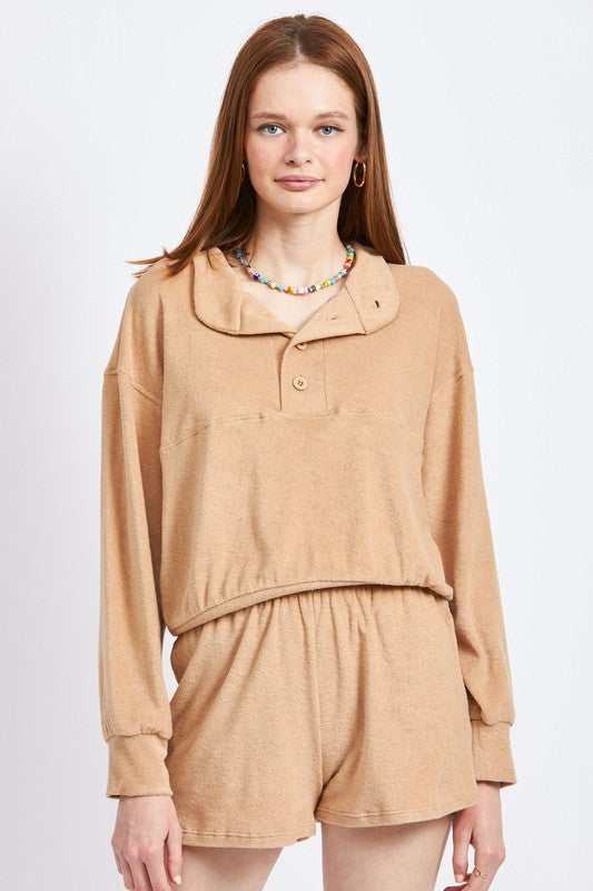 Emory Park Button Up Collared Top | us.meeeshop