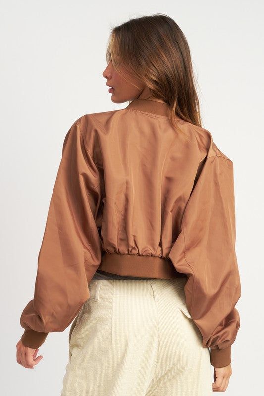 Emory Park | Cropped Bomber Jacket us.meeeshop - 