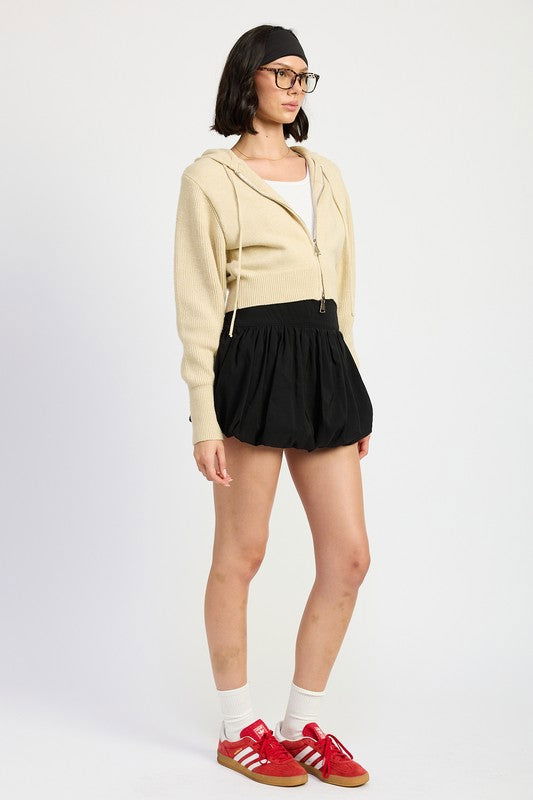 Emory Park Cropped Hoodie Zip Up us.meeeshop - 