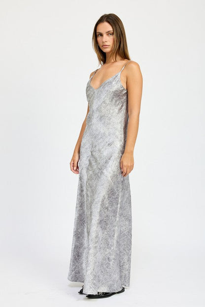 Emory Park Cruched Velvet Maxi Dress us.meeeshop - 